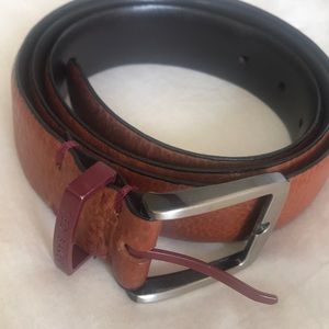 NWT New Ted Baker Reversible Tan /& Dark Brown 2-sided Men’s Leather Belt Sz 32